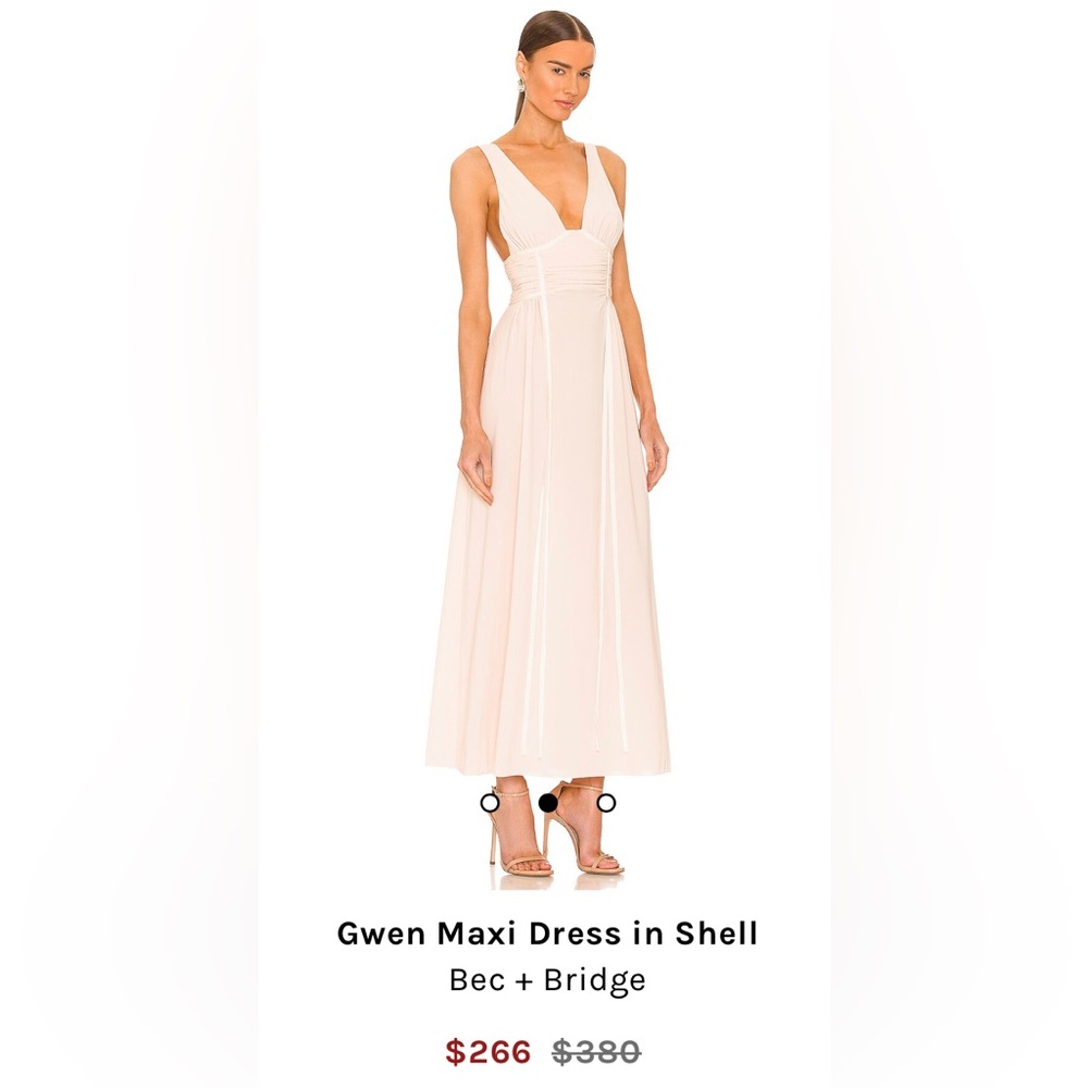 Bec & Bridge Gwen Maxi Dress in Shell